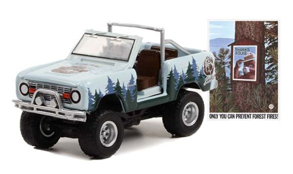 GREEN38020-C - 1967 FORD Bronco uit de SMOKEY BEAR serie in blisterverpakking - 1