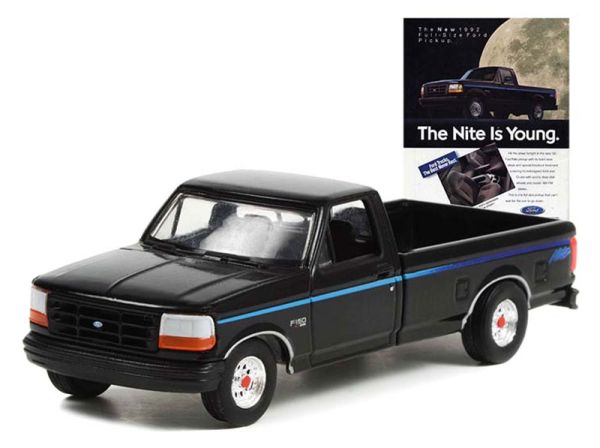 GREEN39100-F - FORD F-150 Nite edition 1992 black uit de serie VINTAGE AD CARS in blisterverpakking - 1