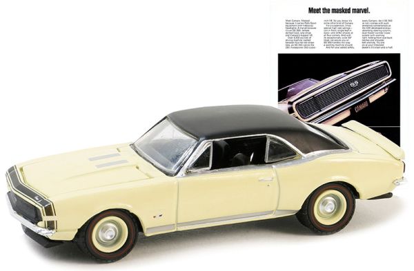 GREEN39140-C - CHEVROLET Camaro SS/RS 1967 Beige uit de serie VINTAGE AD CARS in blisterverpakking - 1