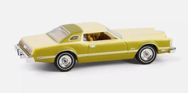 GREEN39150-E - FORD Thunderbird 1976 geel uit de serie VINTAGE AD CARS in blisterverpakking - 1