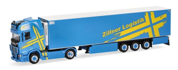 HER318457 - SCANIA CS 20 HD 4x2 met 3-assige ZILLNER gekoelde trailer - 1