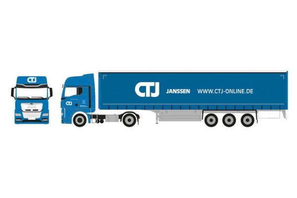 HER958493 - MAN TGX GX 4x2 met CTJ 3-assige huiftrailer - 1