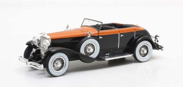 MTX40406-011 - DUESENBERG Model J Riviera Phaeton Zwart en rood 1934 - 1