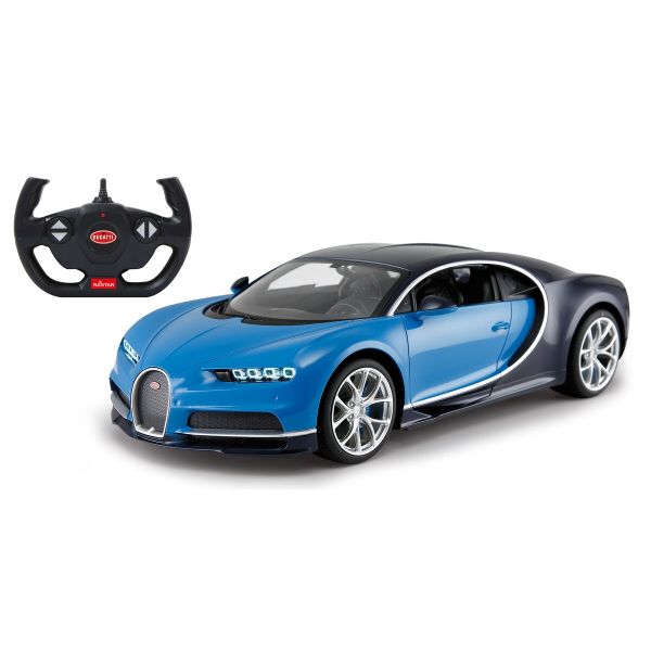 JAM405135 - BUGATTI Chiron blauw en zwart radiografisch bestuurbare auto - 1