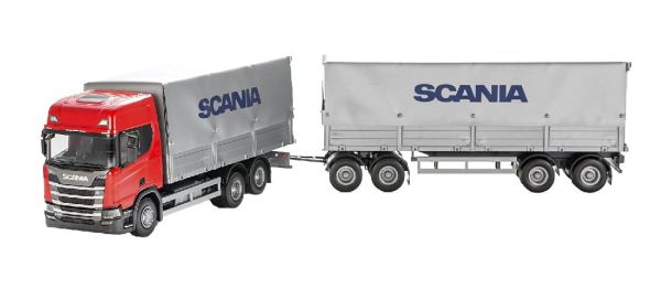 EMEK40905 - SCANIA CR20H 500 rode vrachtwagen 6x2 met 2+2 assen aanhangwagen - 1