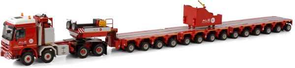 WSI410284 - MERCEDES-BENZ Actros 8x8 met ballast en aanhangwagen 14 Assen ALE - 1