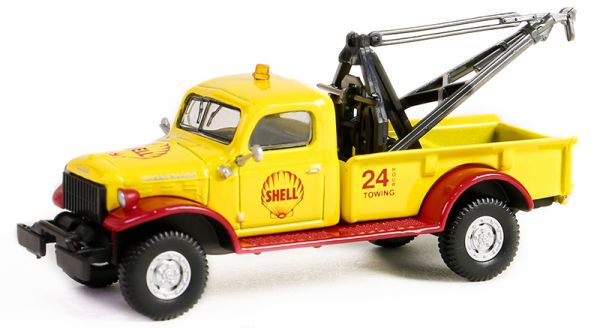 GREEN41155-A - DODGE Power Wagon Wrecker 1949 sleepwagen uit de serie SHELL in blisterverpakking - 1