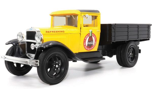 MCITY424023 - FORD AA Pick-up 1931 COCA-COLA geel - 1