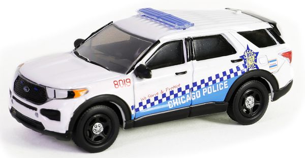 GREEN43030-D - FORD Police Interceptor utility 2019 Chicago Police uit de HOT PURSUIT serie in blisterverpakking - 1