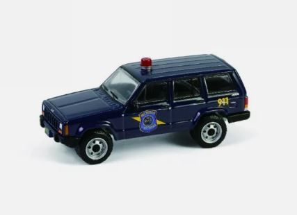 GREEN43040-E - 2001 JEEP Cherokee uit de HOT PURSUIT serie in blisterverpakking - 1