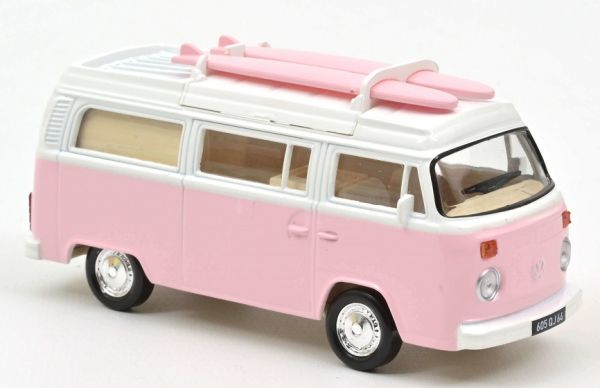 NOREV430401F - VOLKSWAGEN T2 Combi met surfplank Roze - 1