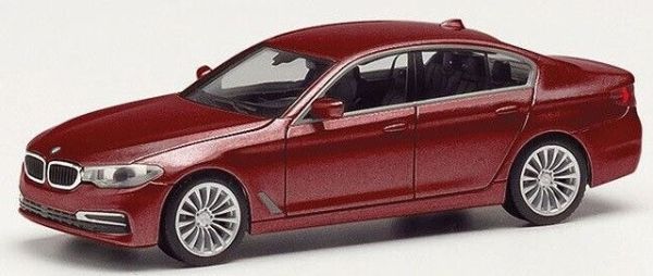 HER430692-005 - BMW 5 Limo rood metallic - 1