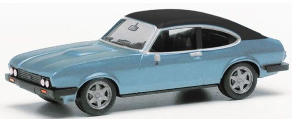 HER430807-002 - FORD Capri II met metalen blauw vinyl dak - 1