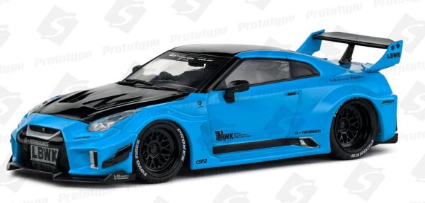 SOL4311209 - NISSAN GTR35 LBWK Silhouette 2019 miami blauw - 1