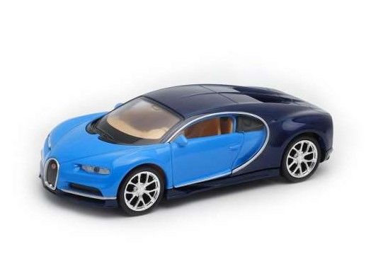 WEL43738B - BUGATTI Chiron van 2017 blauw en zwart - 1