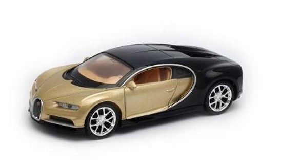 WEL43738GD - BUGATTI Chiron van 2017 goud en zwart - 1