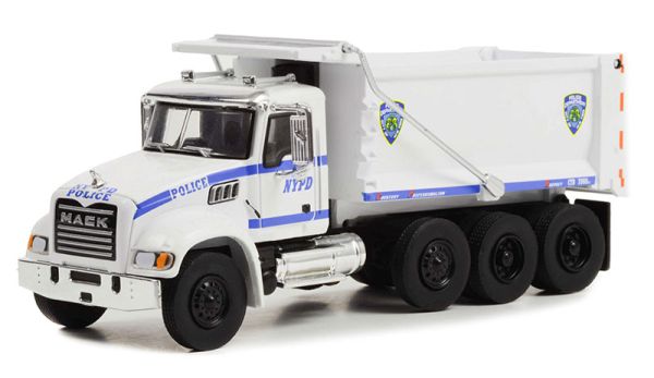 GREEN45160-B - MACK granieten kipper 8x4 2019 NYPD S.D TRUCKS serie onder blister - 1