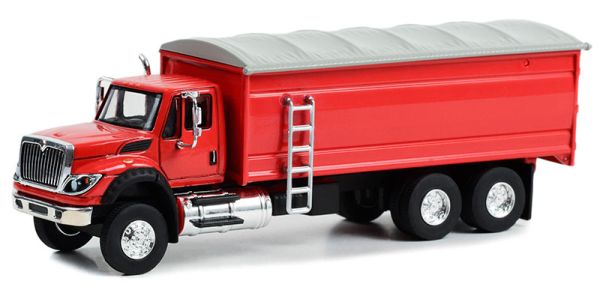 GREEN45180-C - INTERNATIONAL Workstar 6x4 red carrier 2022 uit het assortiment S.D. TRUCKS, in blisterverpakking - 1