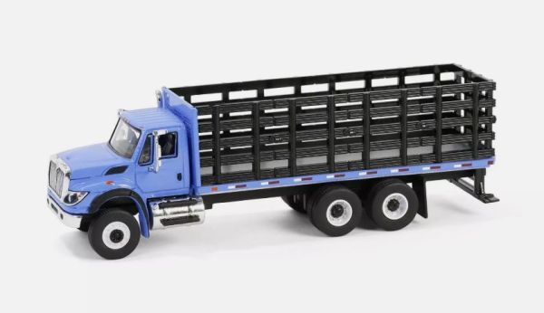 GREEN45190-B - INTERNATIONAL Workstar 6x4 2018 blauw met oplegger uit de SD TRUCKS reeks in blisterverpakking - 1