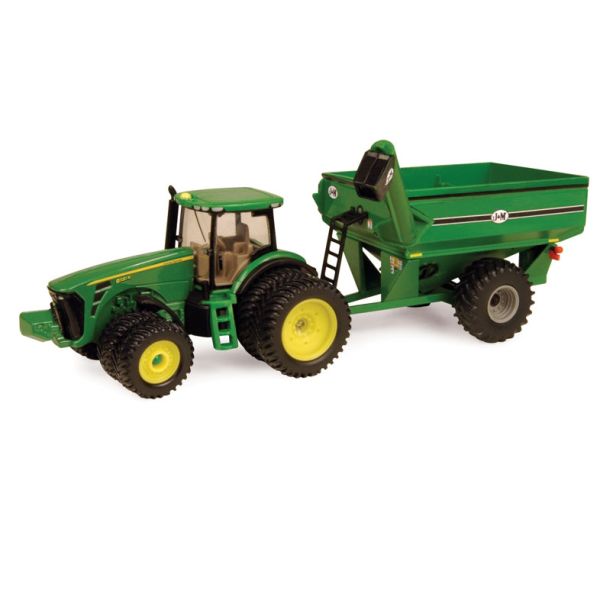 ERT45236 - JOHN DEERE 8320R dubbele wielen met graanaanhangwagen - 1