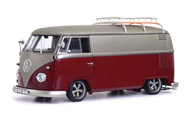 SCH00456 - VOLKSWAGEN T1b Lowrider rood en grijs - 1