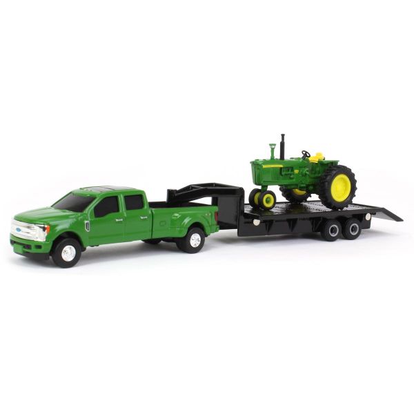 ERT45841 - FORD F-350 met zwanenhalsdek en JOHN DEERE 4020 - 1