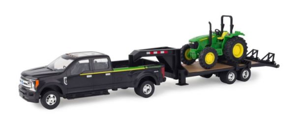 ERT46630CM - FORD F350 met zwanenhalsbak en JOHN DEERE 5075E - 1