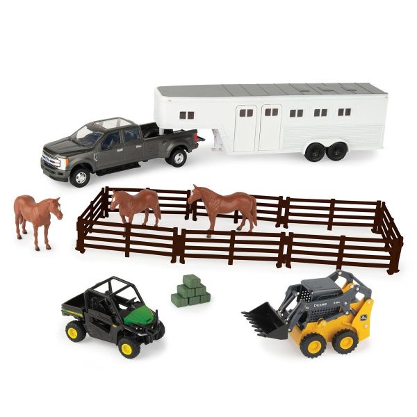 ERT47247 - JOHN DEERE landbouwvoertuigenset met 3 paarden - 1