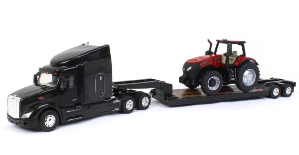 ERT47369 - PETERBILT 579 6x4 met 2-assig laagbed en CASE IH 380 Magnum - 1