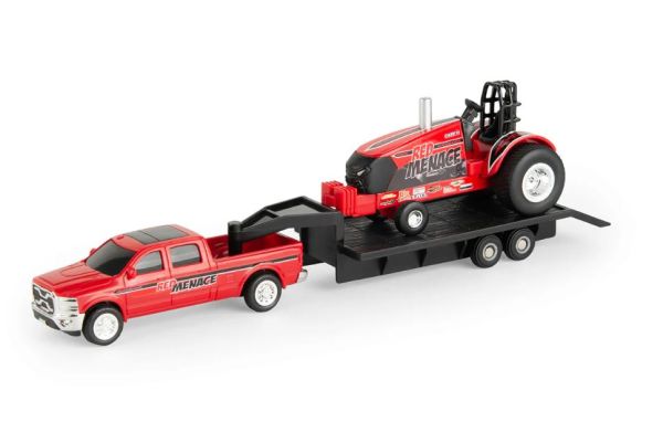 ERT47569 - Pick-up met aanhanger en CASE IH Red Menace trekker - 1