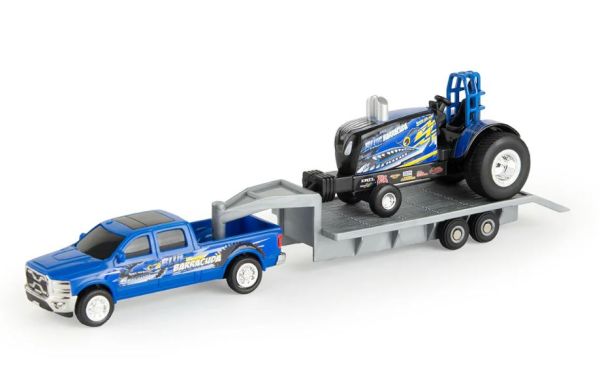 ERT47570 - Pick-up met aanhanger en trekker NEW HOLLAND Blue Barracuda - 1