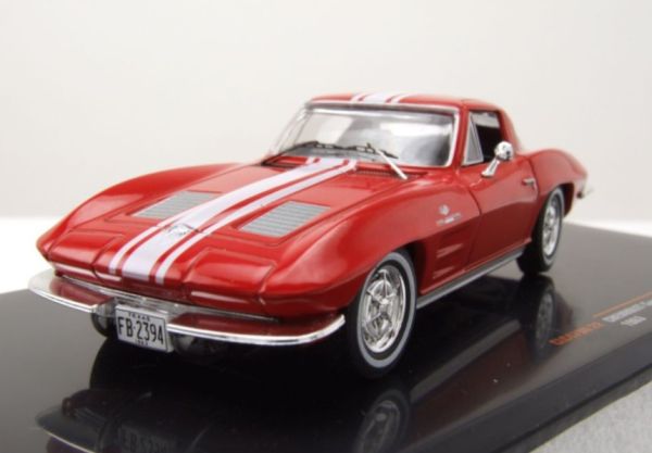 IXOCLC479N.22 - 1963 CHEVROLET Corvette stingray C2 rood en wit - 1