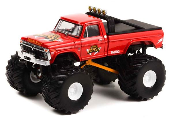 GREEN49110-B - 1976 FORD F-250 Monster Truck THUNDER BEAST uit de KINGS OF CRUNCH serie in blisterverpakking - 1