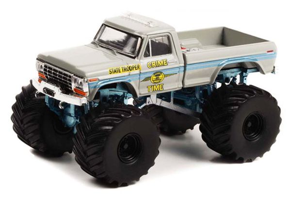 GREEN49110-C - 1979 FORD F-250 Monster Truck CRIME TIME STATE TROOPER uit de serie KINGS OF CRUNCH in blisterverpakking - 1