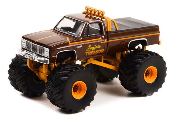 GREEN49110-D - 1985 GMC High Sierra 2500 BUFFALO TREMOR Monster Truck uit de KINGS OF CRUNCH serie in blisterverpakking - 1