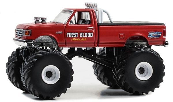 GREEN49140-F - FORD F-350 1990 FIRST BLOOD uit de serie KINGS OF CRUNCH in blisterverpakking - 1