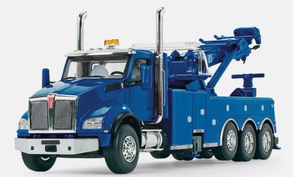 FIGE50-3466 - KENWORTH T880 8x4 Takelwagen blauw - 1