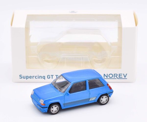 NOREV510540 - RENAULT SuperCinq GT Turbo PhII 1988 Bleu Métallique - Jet-car - 1