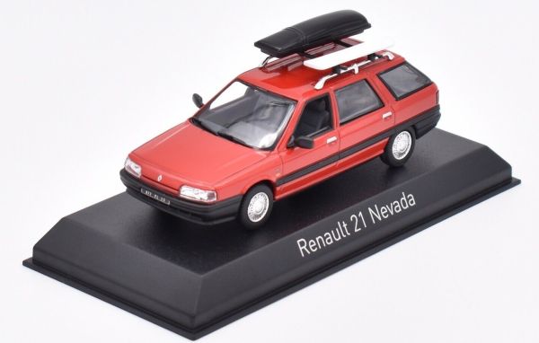 NOREV512133 - RENAULT 21 Nevada 1989 rood met accessoires - 1