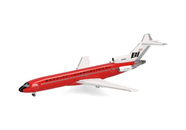 HER537551 - BOEING 727-200 Braniff International Solid Rood - 1