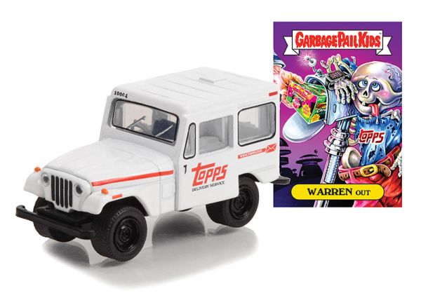 GREEN54070-B - JEEP DJ-5 1975 wit uit de serie GARBAGE PAIL KIDS in blisterverpakking - 1