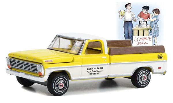 GREEN54080-C - FORD F-100 1967 Farm to table uit de serie NORMAN ROCKWELL in blisterverpakking - 1