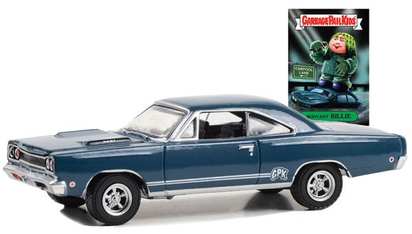 GREEN54090-A - PLYMOUTH Hemi GTX 1968 Blue uit de serie GARBAGE PAIL KIDS in blisterverpakking - 1