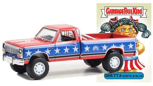 GREEN54090-E - DODGE Ram D-250 1985 Rood en blauw uit de serie GARBAGE PAIL KIDS in blisterverpakking - 1