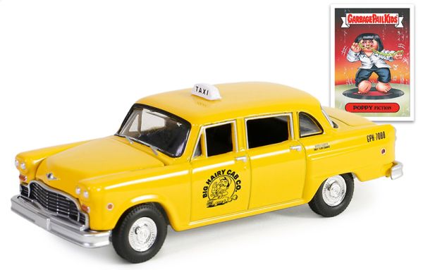 GREEN54100-A - CHERCKER Taxi 1977 Geel uit de serie GARBAGE PAIL KIDS in blisterverpakking - 1