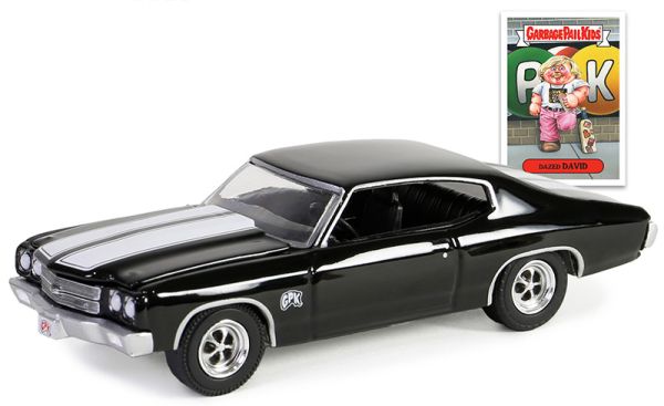 GREEN54100-B - CHEVROLET Chevelle 1970 Zwart uit de serie GARBAGE PAIL KIDS in blisterverpakking - 1