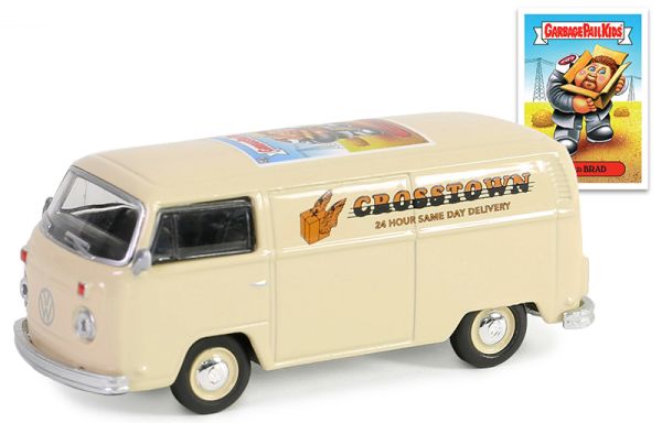 GREEN54100-E - VOLKSWAGEN Type 2 Panel Van 1979 beige uit de GARBAGE PAIL KIDS serie in blisterverpakking - 1