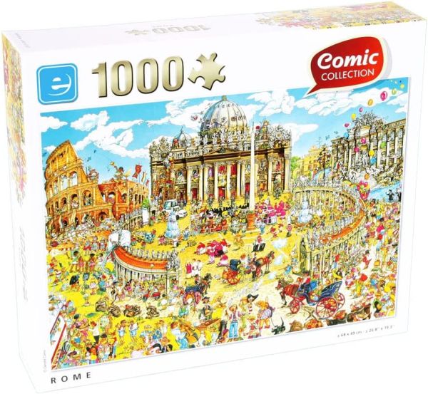 KING56016 - 1000 stukjes Puzzel Comic Collection Rome - 1