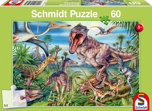 SCM56193 - 60 Stuks Dinosaurus puzzel - 1