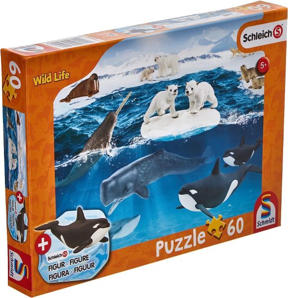 SCM56405 - 60 stukjes puzzel In het noordpoolgebied SCHLEICH - 1